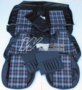 HOLDEN HZ GTS MONARO SEAT COVER SET SLATE  TARTAN (TRIM CODE 18X)