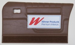 FORD XA GT SEDAN DOOR TRIM SET SADDLE TRIM CODE S (METAL TOP EXCHANGE)