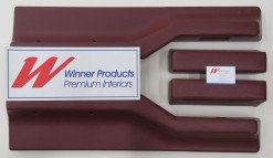 HOLDEN HX MONARO LE COUPE ARM RESTS SET  CINNABAR (TRIM CODE 76Z)