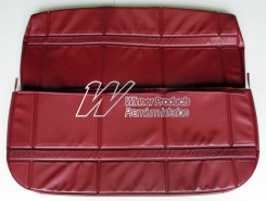 HOLDEN HT KINGSWOOD FRONT SEAT COVER SET MOROCCO RED (TRIM CODE 12E)