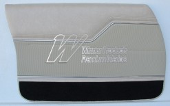 HOLDEN HX MONARO GTS SEDAN DOOR TRIM SET CHAMOIS (TRIM CODE 60A) (METAL TOP EXCHANGE)