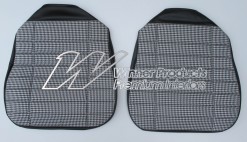 HOLDEN HG GTS MONARO FRONT SEAT COVERS BLACK Black-White Houndstooth Insert TRIM CODE 10Y
