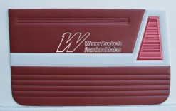 HOLDEN EJ SPECIAL DOOR TRIM SET GARNET & BOLERO RED (TRIM CODE 225 B 10) 