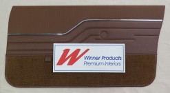 HOLDEN LX TORANA SEDAN DOOR TRIM SET TAN WITH TAN GOLFBALL (TRIM CODE 67V)