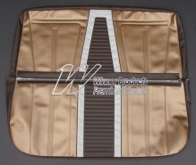HOLDEN EJ SEDAN BENCH SEAT COVER SET AZTEC GOLD & JAMBOREE BROWN WITH FEATHERTOP GREY (TRIM CODE B16)