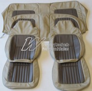 HOLDEN LH SLR 5000 TORANA SEAT COVER SET CHAMOIS/COVERT GOLF BALL INSERT (TRIM CODE 60)