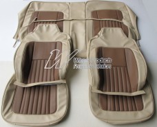 HOLDEN LH SEDAN TORANA SEAT COVER SET DOESKIN CHESTNUT INSERT (TRIM CODE 62V)