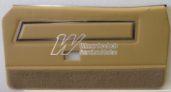 FORD XC FALCON COBRA DOOR TRIM SET COUPE DOESKIN (EXCHANGE METAL TOPS) TRIM CODE D