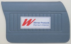 HOLDEN WB KINGSWOOD UTE DOOR TRIM SET LIGHT BLUE (TRIM CODE 23C)