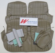 HOLDEN HK PREMIER WAGON SEAT COVER SET BUCKSKIN BEIGE (TRIM CODE 18R)  (FRONT BENCH BUCKET)