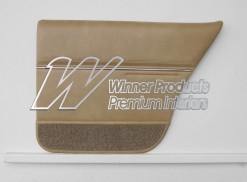 HOLDEN HZ MONARO SEDAN DOOR TRIM SET BUCKSKIN 63V (METAL TOP EXCHANGE)