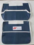 HOLDEN EH SPECIAL SEDAN BENCH SEAT COVER SET BLUE AND WHITE TRIM CODE CUSTOM