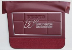 HOLDEN HT PREMIER DOOR TRIM SET MOROCCO RED TRIM CODE 12R (NO TOPS)