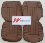HOLDEN WB KINGSWOOD UTE FRONT SEAT COVER SET SMOOTH TAN TRIM CODE 67C