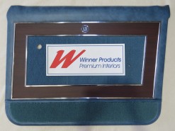 HOLDEN HT BROUGHAM DOOR TRIM SET TWILIGHT BLUE (TRIM CODE 14) (METAL TOP EXCHANGE)