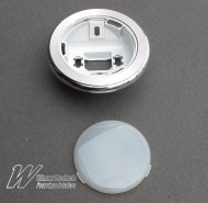 HOLDEN HZ MONARO REAR PILLAR INTERIOR LIGHT BASE & LENS (CHROME)