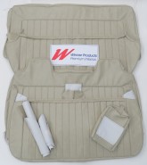 HOLDEN HJ KINGSWOOD WAGON SEAT COVER SET WITH ARMREST IN CHAMOIS LONG GRAIN (TRIM CODE 60V)