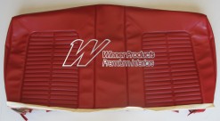 HOLDEN HK GTS KINGSWOOD FRONT BENCH SEAT COVERS GOYA RED TRIM CODE 12X