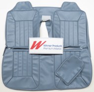 HOLDEN WB KINGSWOOD UTE FRONT SEAT COVER SET LIGHT BLUE TRIM CODE 23C