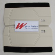 FORD XA GT DOOR TRIM SET WHITE (METAL TOP EXCHANGE)