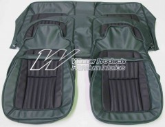 HOLDEN LH SLR SEDAN TORANA SEAT COVER SET JADE/BLACK GOLF BALL INSERT TRIM CODE 45