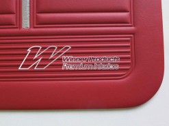 HOLDEN HK KINGSWOOD UTE DOORTRIMS GOYA RED  TRIM CODE 12