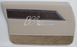 HOLDEN HQ STATESMAN DOOR TRIM SET DOESKIN TRIM CODE 38 (METAL TOP EXCHANGE)