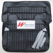 HOLDEN HJ KINGSWOOD WAGON SEAT COVER SET IN SLATE BLACK LONG GRAIN (TRIM CODE 18V)