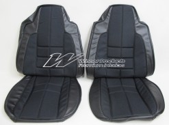HOLDEN LX SLR TORANA SEAT COVER SET BLACK WITH CLOTH INSERT