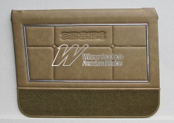 HOLDEN HT PREMIER DOOR TRIM SET ANTIQUE GOLD TRIM CODE 11R (METAL TOP EXCHANGE)