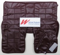FORD XR FAIRMONT SEAT COVER SET SEDAN BURGUNDY (TRIM CODE F)