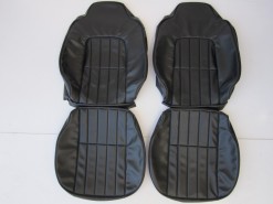 HOLDEN HJ SANDMAN FRONT SEAT COVER  SET BLACK LONG GRAIN 