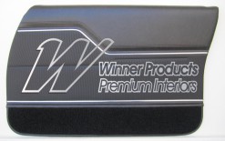 HOLDEN HX MONARO GTS SEDAN DOOR TRIM SET SLATE (TRIM CODE 18V) METAL TOP EXCHANGE