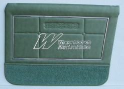 HOLDEN HT PREMIER DOOR TRIM SET ISIS GREEN TRIM CODE 16R (METAL TOP EXCHANGE)