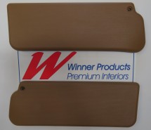 HOLDEN HQ BELMONT UTE SUN VISOR SET CHESTNUT (TRIM CODE 39E)