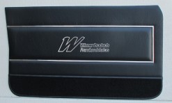 HOLDEN LJ TORANA GTR STYLE SEDAN DOOR TRIM SET BLACK LONG GRAIN TRIM CODE 50X