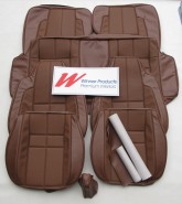 HOLDEN LX TORANA 'SS' HATCHBACK SEAT COVER SET IN TAN VINYL WITH TAN GOLFBALL 67V