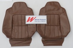 HOLDEN HZ SANDMAN UTE FRONT SEAT COVER SET TAN LONG GRAIN (TRIM CODE 67V)