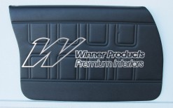 HOLDEN HQ SS SEDAN DOOR TRIM SET BLACK ROEBUCK (METAL TOP EXCHANGE)