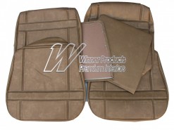 HOLDEN HT KINGSWOOD FRONT SEAT COVERS ANTIQUE GOLD TRIM CODE 11E CUSTOM PREMIER BUCKETS