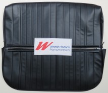 HOLDEN HK BELMONT UTE FRONT BENCH SEAT COVERS BLACK SMOOTH GRAIN (TRIM CODE 10)