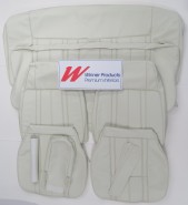 FORD XB FAIRMONT SEAT COVER SET COUPE WHITE (TRIM CODE W)