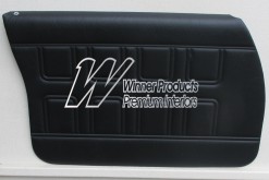 HOLDEN HQ BELMONT PANEL VAN FRONT DOOR TRIM SET BLACK 30  (METAL TOP EXCHANGE)