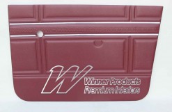 HOLDEN HT KINGSWOOD SEDAN  DOOR TRIM SET TRIM  MOROCCO RED 12E