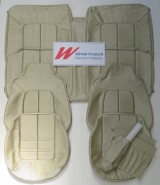 HOLDEN HJ MONARO LS COUPE SEAT COVER SET CHAMOIS LONG GRAIN WITH ROYAL CORD INSERT (TRIM CODE 60B)