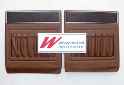 HOLDEN HQ STATESMAN BACK BOARDS SET of 2 IN BROWN CHESTNUT TRIM CODE 38