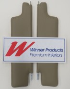 HOLDEN HK GTS MONARO COUPE SUNVISORS BUCKSKIN BEIGE (TRIM CODE 18X) (CUSTOMER TO SUPPLY FRAMES) 